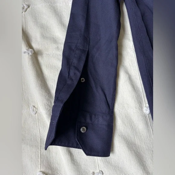 ERMENEGILDO ZEGNA
Navy Button-Up Shirt - Picture 6 of 12